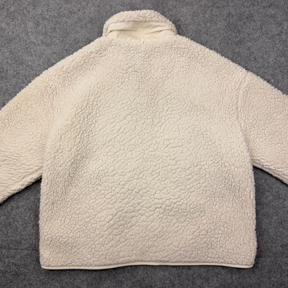 Athleta Jacket Womens Small Cream In The Clouds Fleece Sherpa Full Zip Cozy Warm - Picture 7 of 12